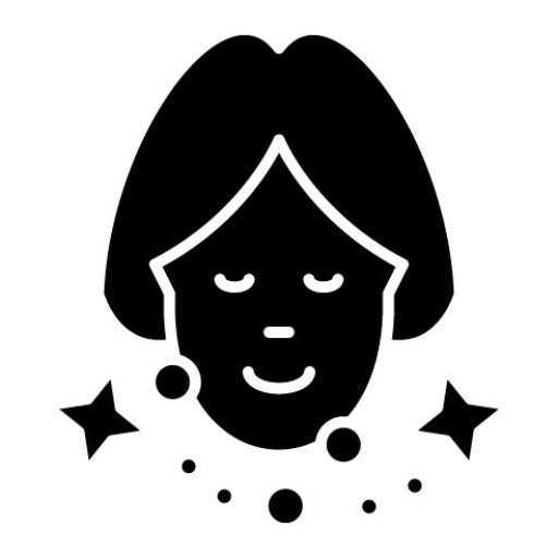 Clean Face Glyph Icon | Skincare