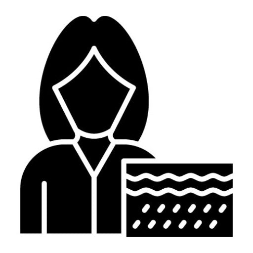 Dermatologist Female Glyph Icon