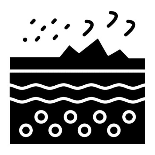 Exfoliation Glyph Icon | Skincare
