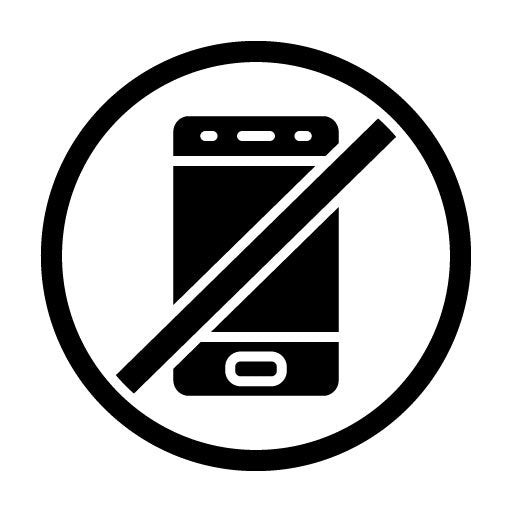 No Phone Glyph Icon