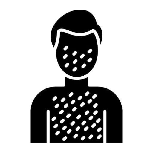 Rash Glyph Icon | Skincare