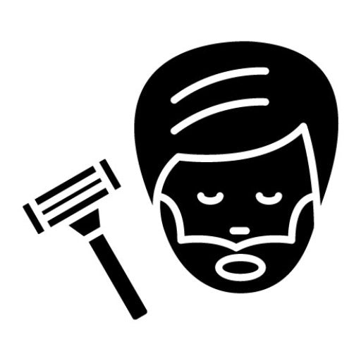 Shaving Glyph Icon