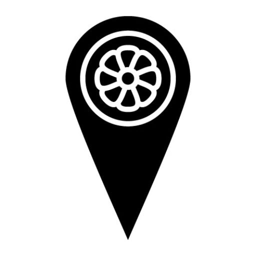 Spa Locator Glyph Icon