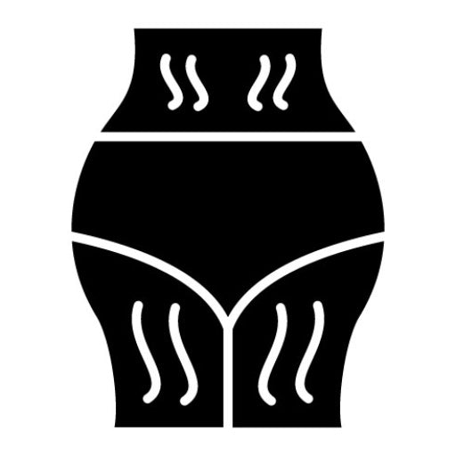 Stretchmarks Glyph Icon