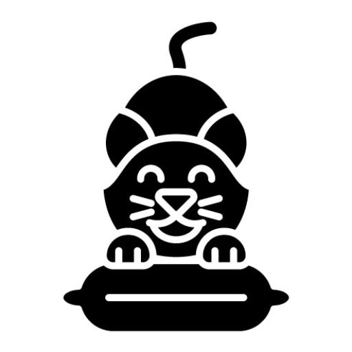 Comfort Animal Glyph Icon