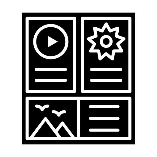 Storyboard Glyph Icon