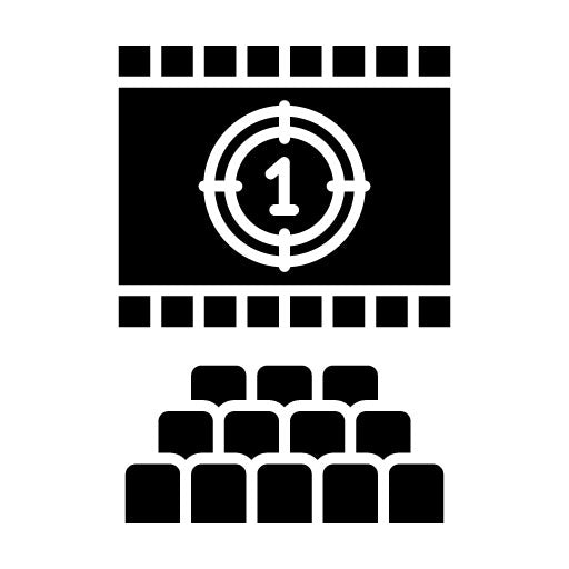 Cinema Screen Glyph Icon