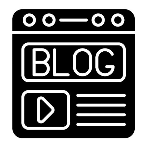 Blogging Glyph Icon | Home Based Business