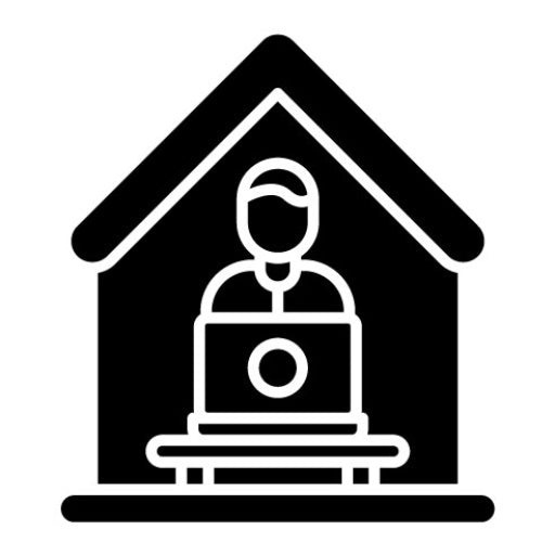 Home Office Glyph Icon | Home Based Business