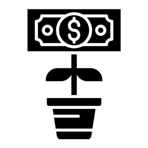 Passive Income Glyph Icon
