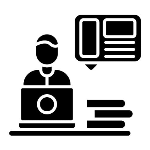 Web Designer Male Glyph Icon