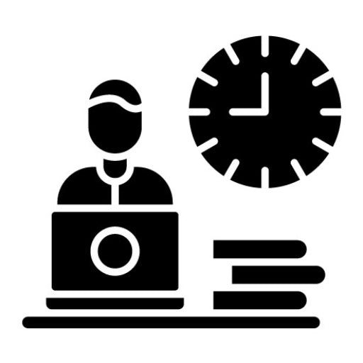 Work Habits Glyph Icon