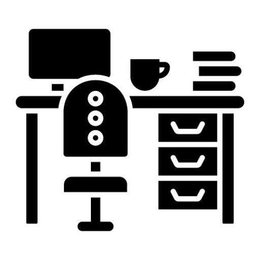 Workspace Glyph Icon | Home Based Business
