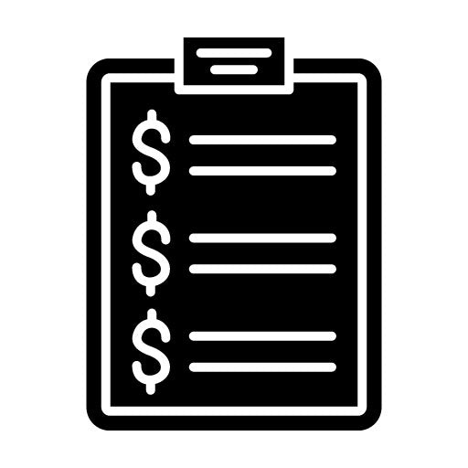 Clipboard Glyph Icon