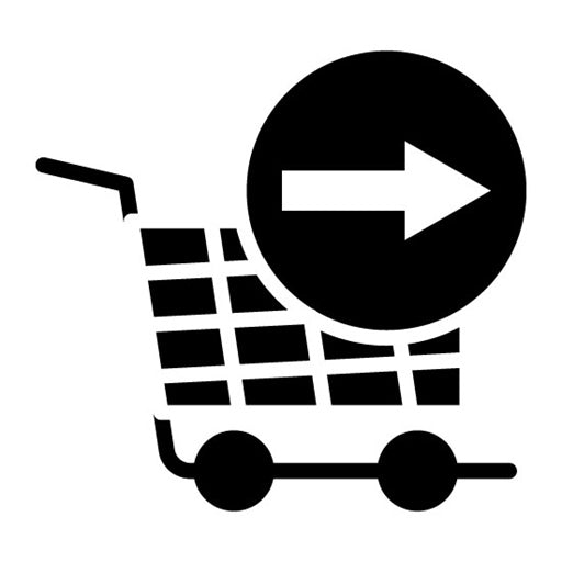 Continue Shopping Glyph Icon | Gaming Ecommerce