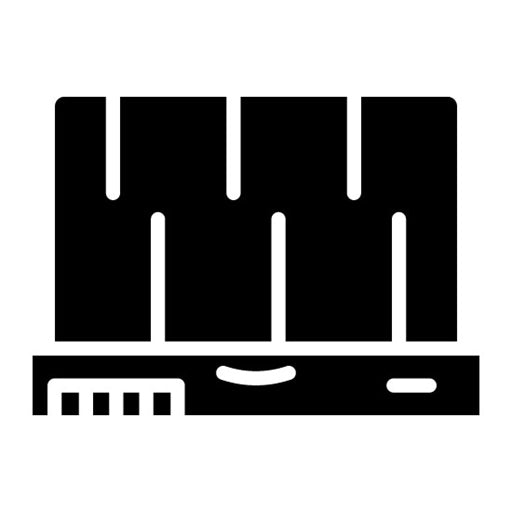 Gaming Laptop Glyph Icon