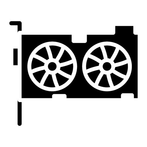 Graphics Card Glyph Icon | Gaming Ecommerce