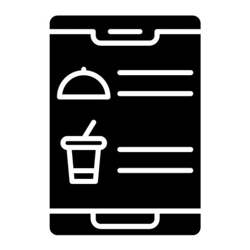 Digital Inflight Menu Glyph Icon