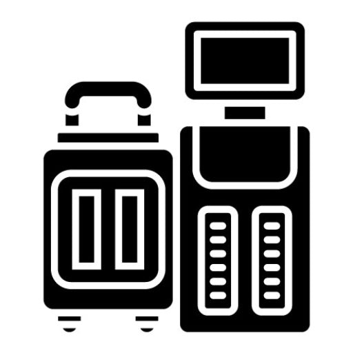 Self Check In Glyph Icon