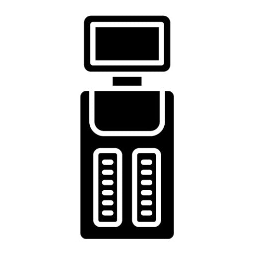 Self Service Terminal Glyph Icon