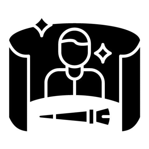 Virtual Makeover Glyph Icon