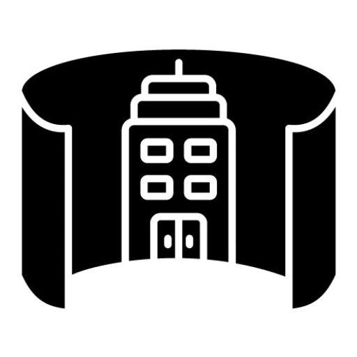 Virtual Office Glyph Icon | Untact World