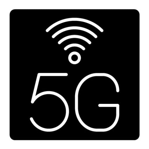 5G Network Glyph Icon