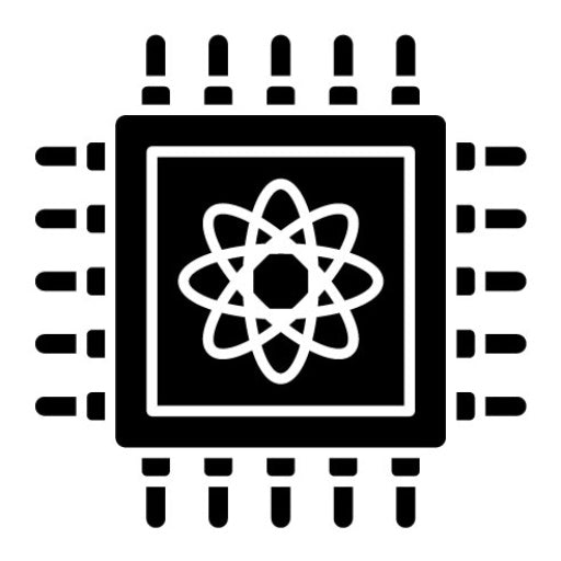Quantum Computer Glyph Icon