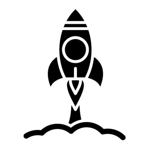 Spaceship Glyph Icon | The Future