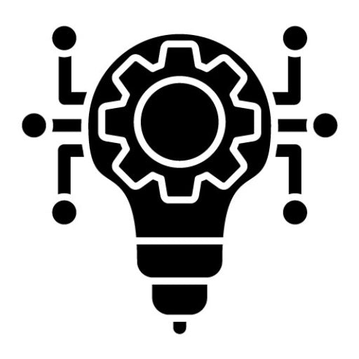 Technology Disruption Glyph Icon