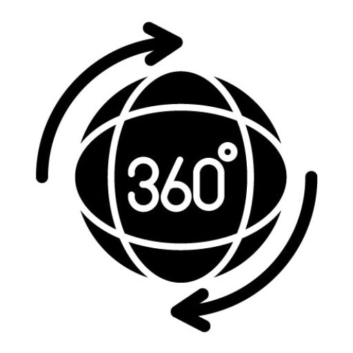 Virtual Tour Glyph Icon | The Future