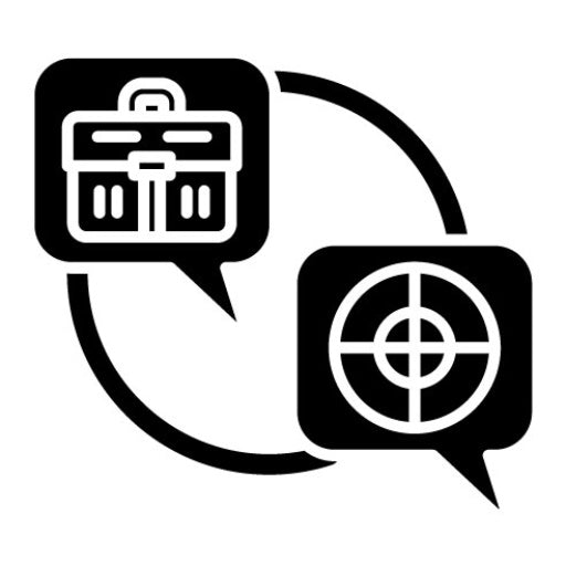 Career Goal Glyph Icon