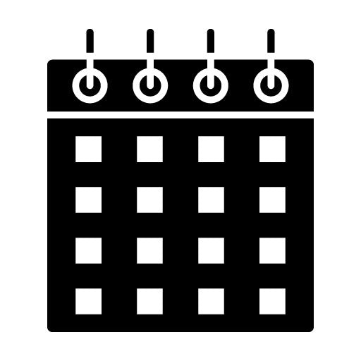 Calendar Glyph Icon