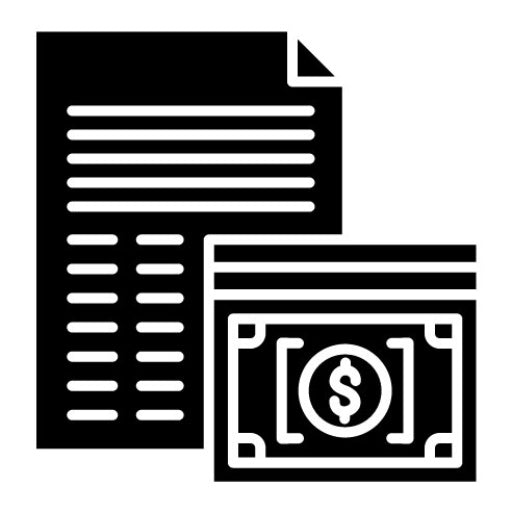 Salary Glyph Icon | Job Search