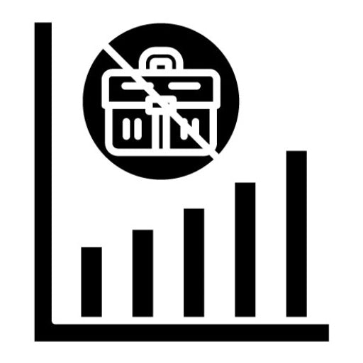 Unemployment Glyph Icon