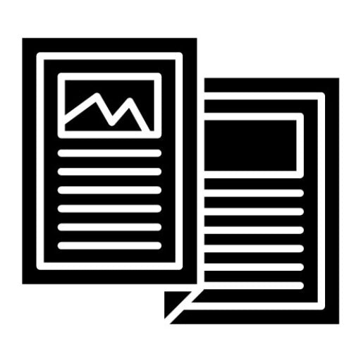 Brochure Glyph Icon | Travel Agency