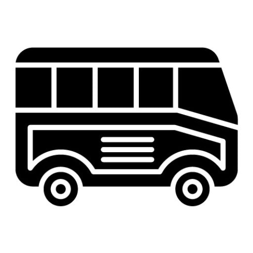 Bus Glyph Icon | Travel Agency