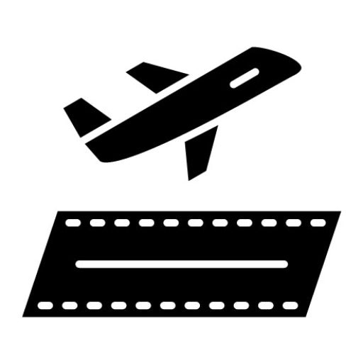 Departure Glyph Icon | Travel Agency