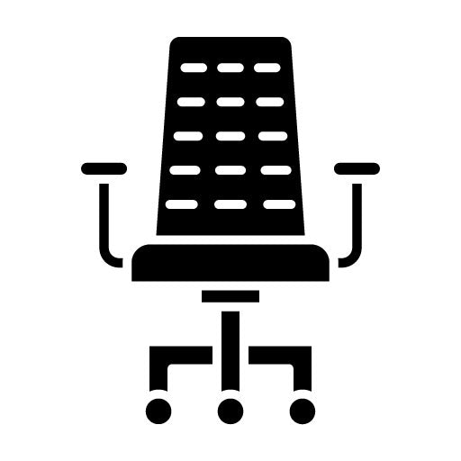 Desk Chair Glyph Icon