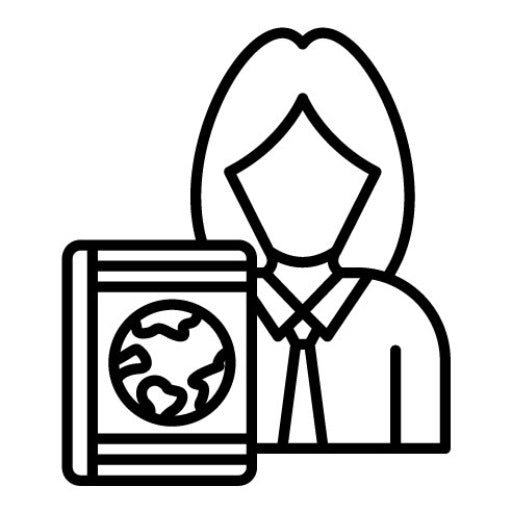 Travel Agent Female Icon