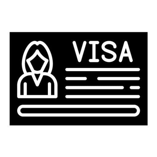 Visa Glyph Icon | Travel Agency