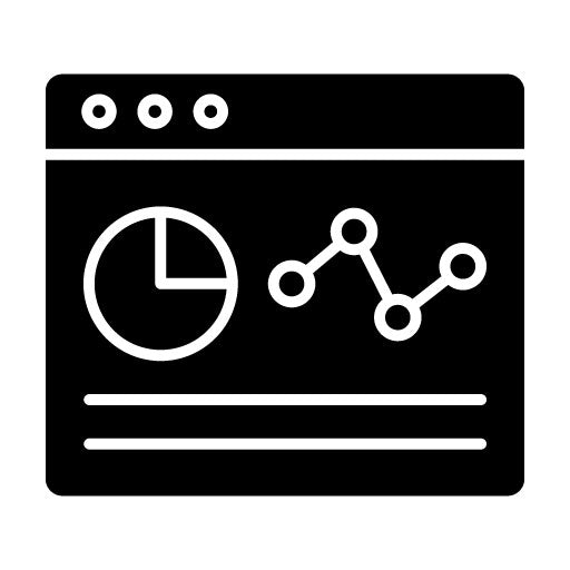 Webpage Statistics Glyph Icon