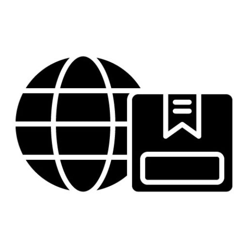 Worldwide Shipping Glyph Icon | Logistics