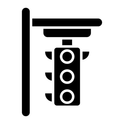 Traffic Light Glyph Icon | Logistics