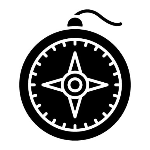 Compass Glyph Icon | Logistics