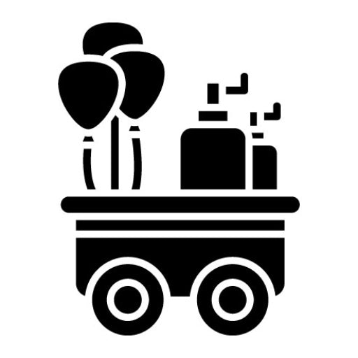 Balloon Stall Glyph Icon | Theme Park