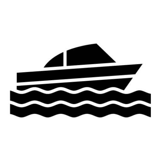 Splash Boat Glyph Icon