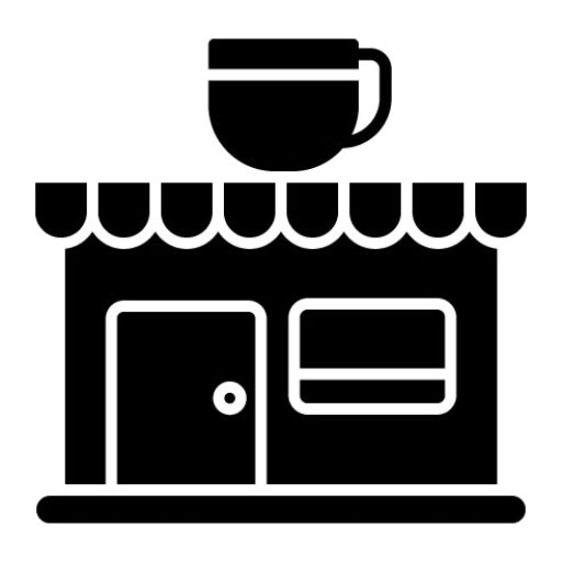 Cafe Glyph Icon | Theme Park