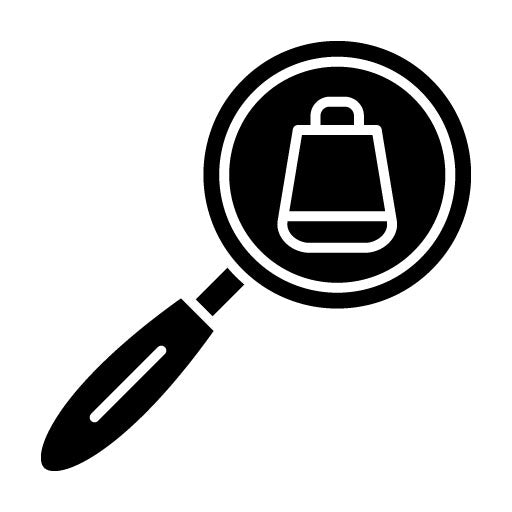 Search ECommerce Glyph Icon