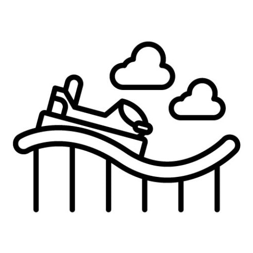 Roller Coaster Icon | Theme Park